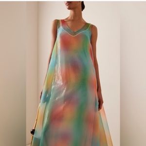 STAUD Samantha Maxi Dress in Multi Aura | Size L